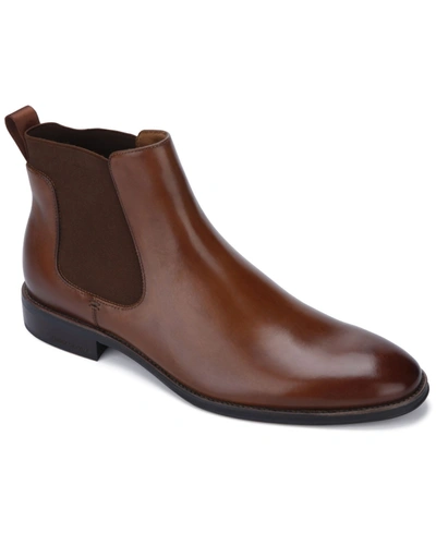 Shop Kenneth Cole New York Men's Tully Chelsea Boot Men's Shoes In Cognac