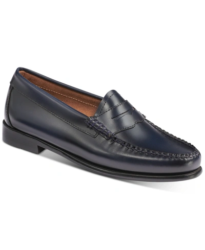 Shop Gh Bass Women's Whitney Weejun Loafers Women's Shoes In Navy