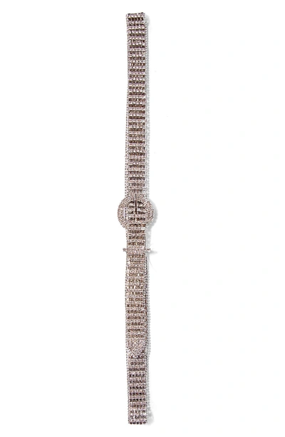 Linea Pelle Ott Rhinestone Sparkle Belt In Sparkling