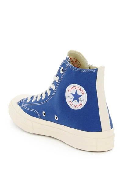Shop Comme Des Garçons Play Chuck 70 Hi-top Sneakers In Blue