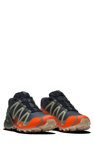 Salomon Speedcross 3 Trail Running Shoe In Navy Orange ModeSens