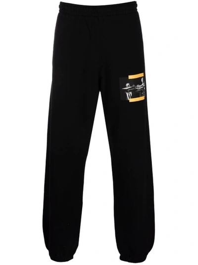 Shop Off-white Slim Fit Caravaggio Painting Sweatpant Black