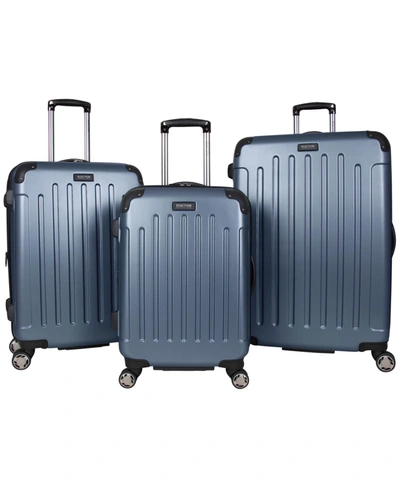 Shop Kenneth Cole Reaction Renegade 3-pc. Hardside Expandable Spinner Luggage Set In Granite Blue