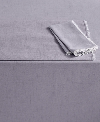 Shop Lenox French Perle 60" X 120" Violet Tablecloth