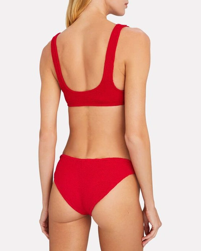 Shop Bond Eye Scout Scoop Neck Bikini Top In Red