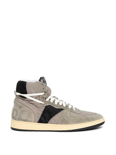 Rhude Rhecess Hi Top Sneaker Grey And Black