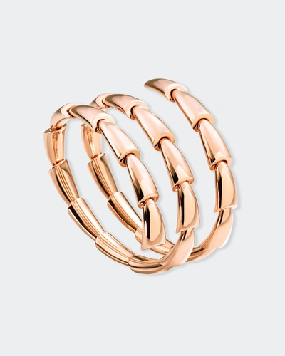 Shop Vhernier Calla Media Bracelet In Pink Gold