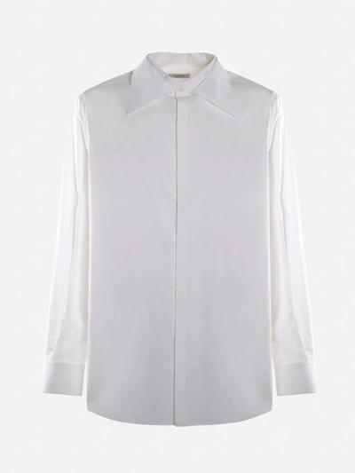 Shop Valentino Shirt Made Of Cotton In White
