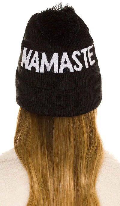 Shop Spiritual Gangster Namaste Beanie In Black