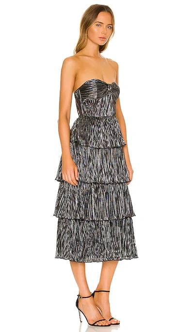 Lovers & Friends Mya Midi Dress In Pewter
