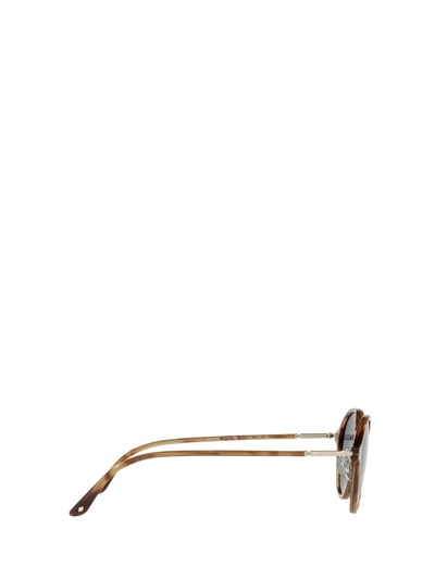 Shop Giorgio Armani Ar8139 Brown Tortoise Male Sunglasses