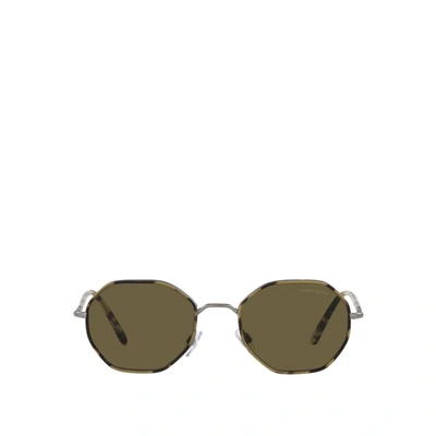 Shop Giorgio Armani Ar6112j Matte Gunmetal Male Sunglasses