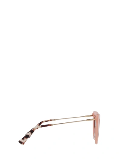 Shop Miu Miu Mu 01ws Opal Pink Female Sunglasses