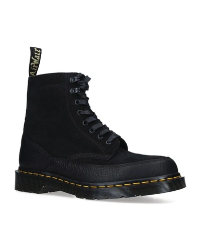 Shop Dr. Martens Leather 1460 Guard Boots In Black