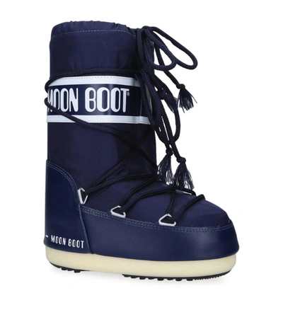 Shop Moon Boot Nylon Classic Snow Boots In Navy