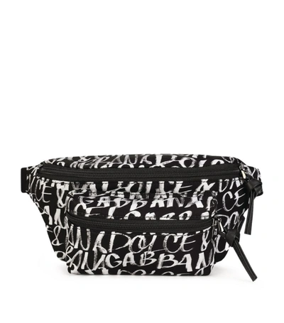Shop Dolce & Gabbana Kids Graffiti Print Belt Bag In Multi
