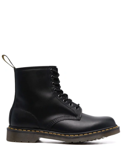 Dr. Martens' 1460 Abruzzo Leather Ankle Boots In Schwarz