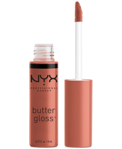 Shop Nyx Professional Makeup Butter Gloss Non-stick Lip Gloss In Bit Of Honey