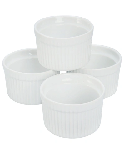 Shop Bia Ceramic Ramekins, Set Of 4 In White