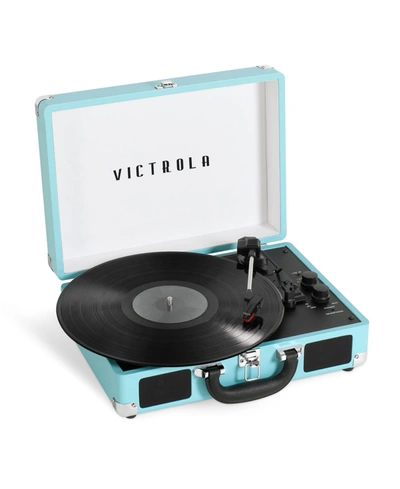 Shop Victrola Journey Plus Bluetooth Suitcase Record Player In Turquoise