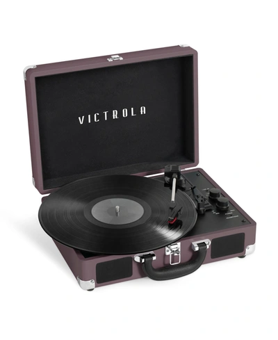 Shop Victrola Journey Bluetooth Suitcase Record Player With 3-speed Turntable In Magenta