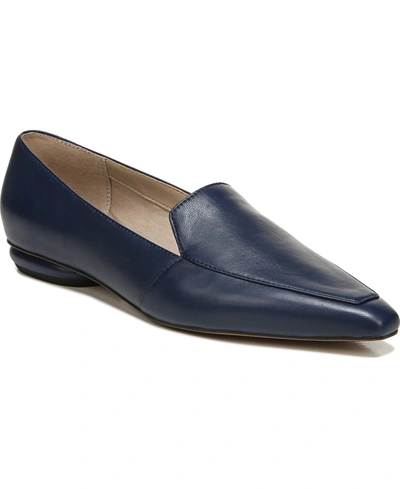 Shop Franco Sarto Balica Loafers In Navy Leather