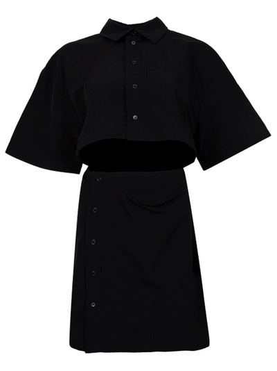 Shop Jacquemus La Robe Arles Cut Out Mini Dress Black