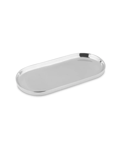 Nambe Oblong Nest Large Tray In Silver-tone