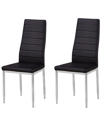 Shop Best Master Furniture Chapman Modern Living Side Chairs, Set Of 2 In Black