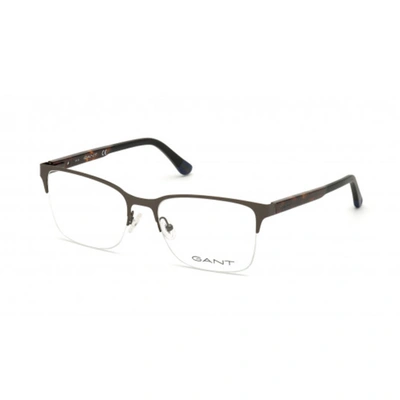 Shop Gant Mens Gunmetal Square Eyeglass Frames Ga320200958
