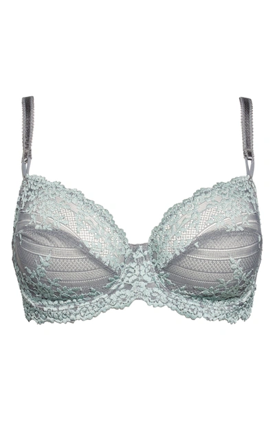 Shop Wacoal Embrace Lace Underwire Bra In Quiet Shade/ Ether