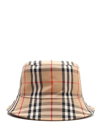 Shop Burberry Vintage Check Bucket Hat In Multi