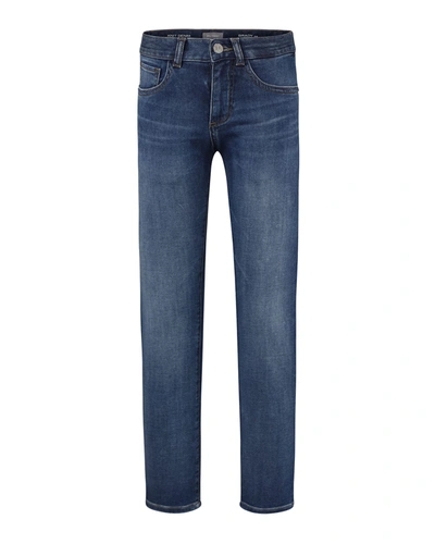 Shop Dl Premium Denim Boy's Brady Straight Leg Knit Denim Jeans In Howler
