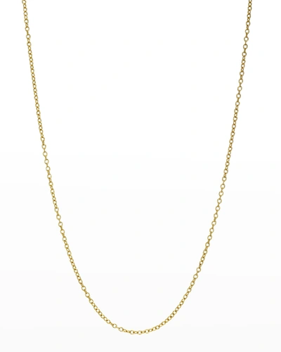 Shop Dru Small Rolo Chain Necklace, 16"l In Yg