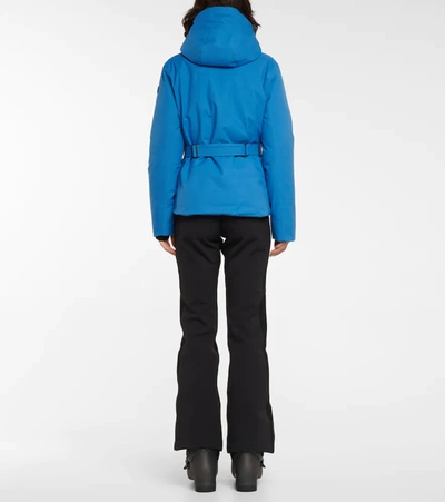 Erin Snow + Net Sustain Diana Hooded Belted Recycled Ski Jacket In Campus