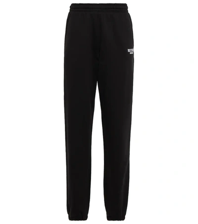Shop Rotate Birger Christensen Mimi Cotton Sweatpants In Black