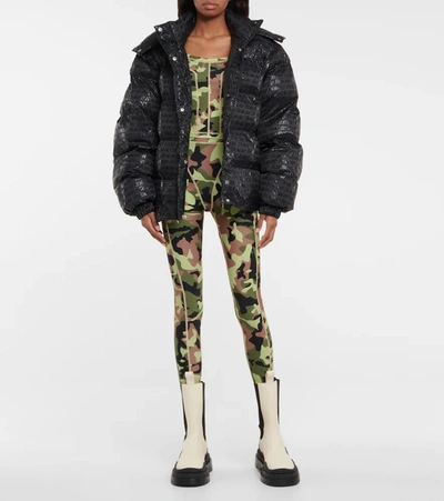 Rotate Birger Christensen Rotate Sunday Camouflage Printed Stretched Leggings In Olivine Comb