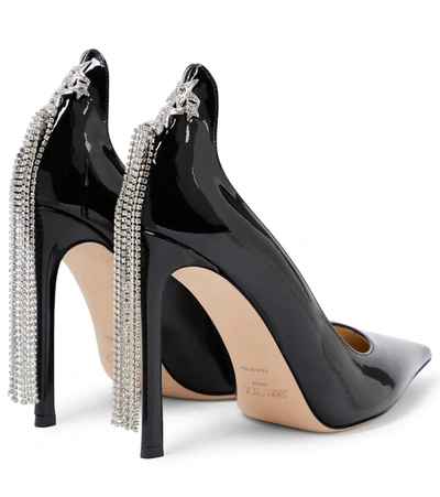 Shop Jimmy Choo Spruce 110 Patent Leather Pumps In Black