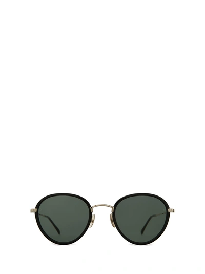 Shop Mr Leight Mr. Leight Sunglasses In Matte Black / G15 + Ash / Bluelight