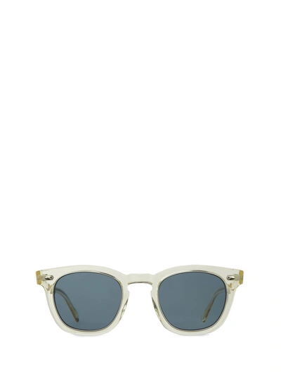 Shop Mr Leight Mr. Leight Sunglasses In Artist Crystal - Platinum/ Blue Unicorn 