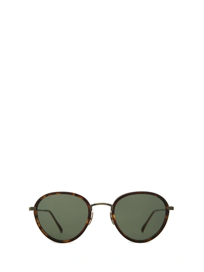 Shop Mr Leight Mr. Leight Sunglasses In Maple / Green + Driftwood / Bluelight