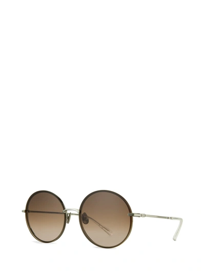 Shop Mr Leight Mr. Leight Sunglasses In Platinum - Crystal / Earth Gradient + Purple Haze + Monterey Pop Gradient