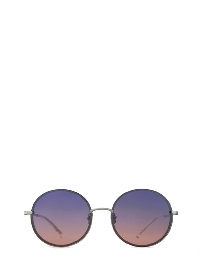 Shop Mr Leight Mr. Leight Sunglasses In Platinum - Crystal / Earth Gradient + Purple Haze + Monterey Pop Gradient