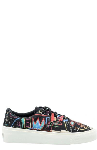 Shop Converse X Basquiat Skidgrip Sneakers In Black