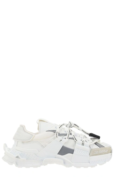 Shop Dolce & Gabbana Space Sneakers In White