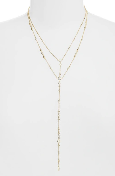 Shop Kendra Scott Watson Long Y-necklace In Gold