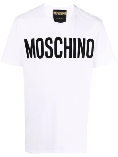 Moschino Crew Neck Short Sleeves T-shirts In White