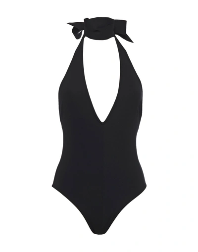 Shop Zimmermann One-piece Swimsuits In Black