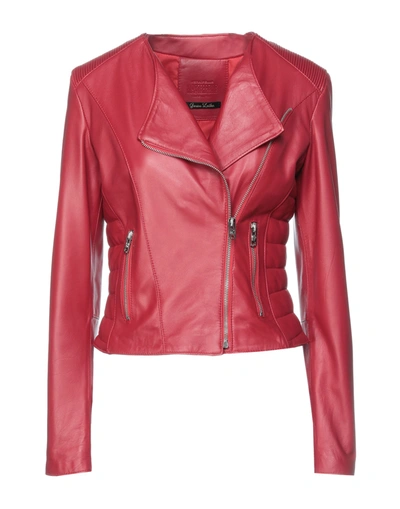 Shop Masterpelle Woman Jacket Red Size 4 Soft Leather