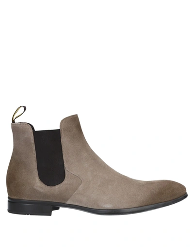 Shop Doucal's Ankle Boots In Khaki